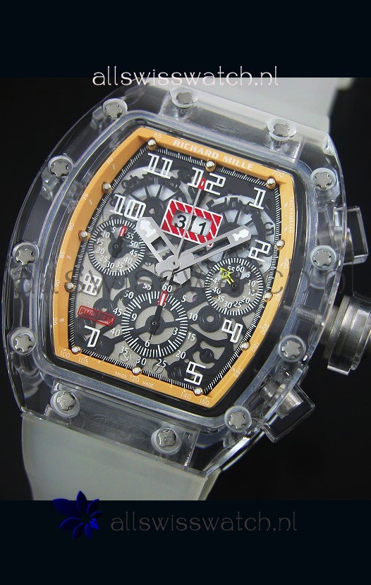 IMG_9085 Richard Mille RM056-1 Tourbillon Felipe Massa Chronograh Beige Bezel Replica 2