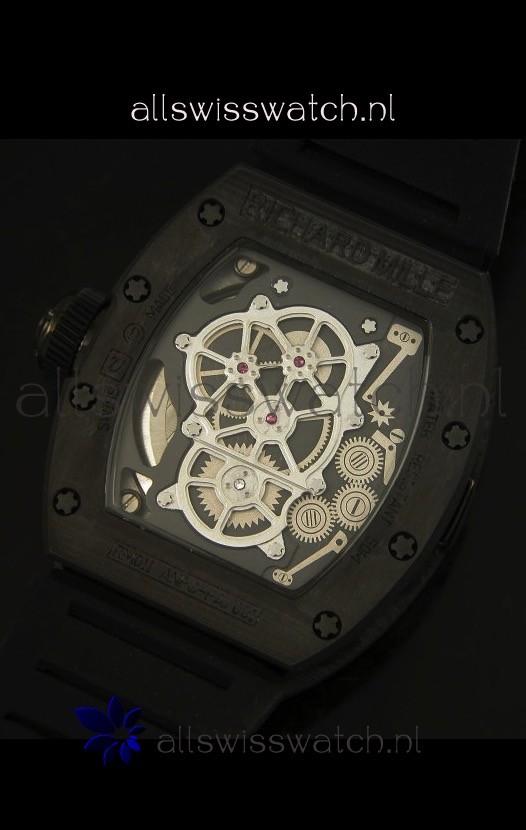IMG_9085 Richard Mille RM036 Jean Todt Forged Carbon Bezel Titanium - All Black Edition Replica 2