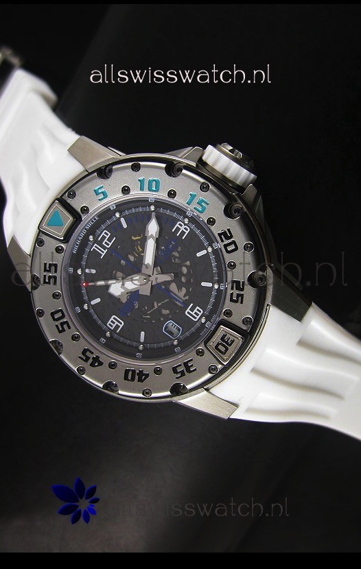 IMG_9085 Richard Mille RM028 Automatic Diver'sin White Replica 2