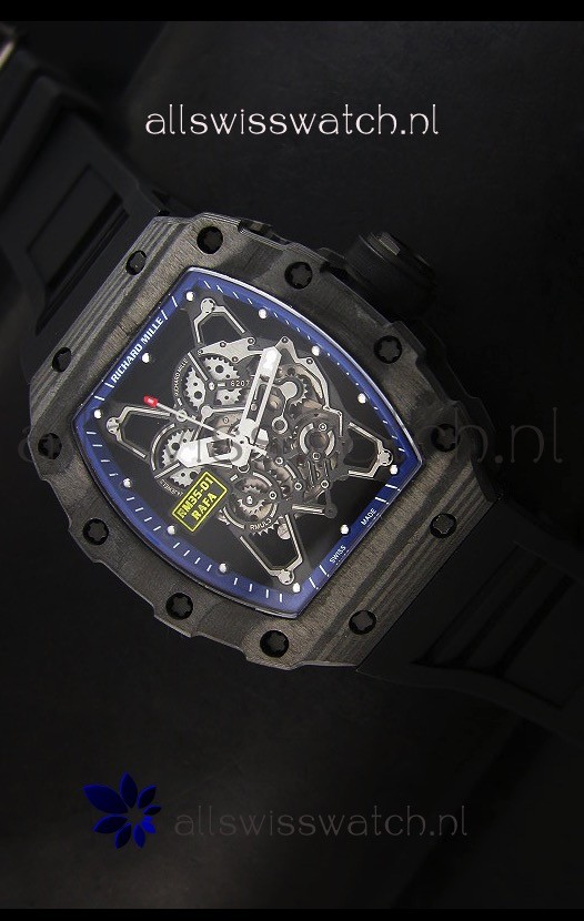 IMG_9085 Richard Mille RM35-01 Rafael Nadal Editionin Blue Indexes Replica 2