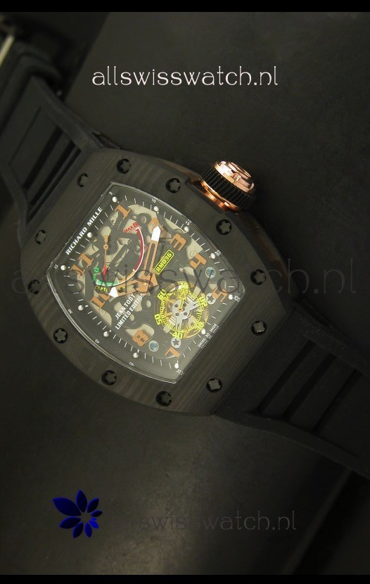 IMG_9085 Richard Mille RM036 Jean Todt Forged Carbon Bezel Titanium Replica 2