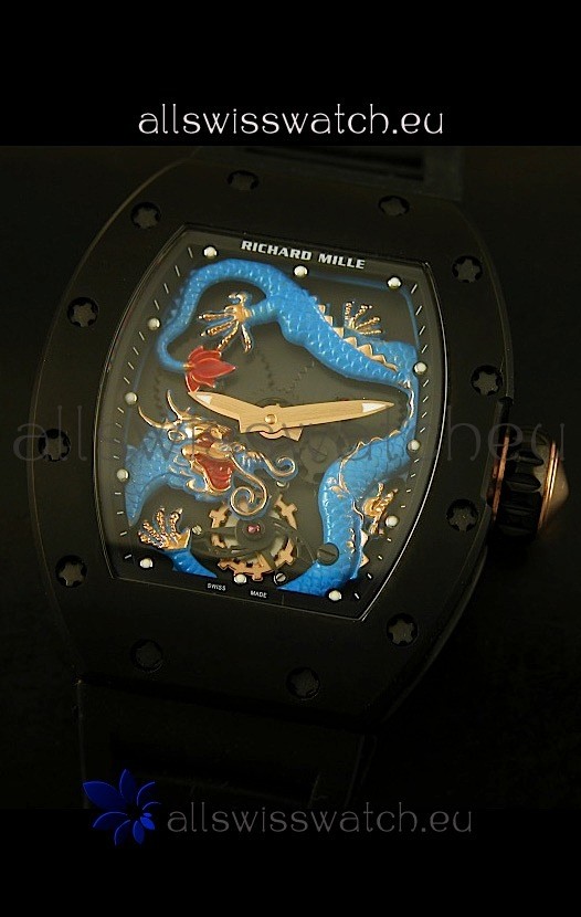 Richard Mille RM057 Tourbillon Jackie Chanin PVD Case Replica 2