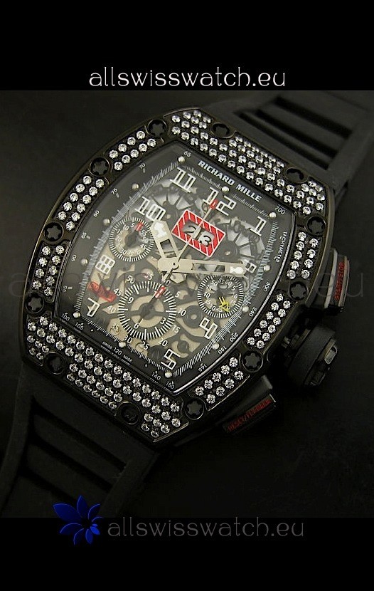 IMG_9085 Richard Mille Filippe Massa Edition Titanium in PVD Case Replica 2