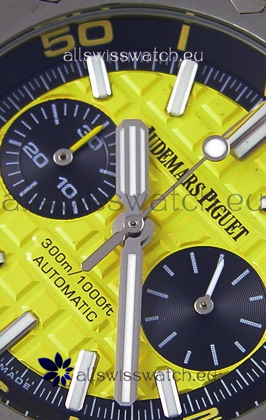 Audemars Piguet Royal Oak Offshore Diver Chronograph Quartz in Yellow Replica 2