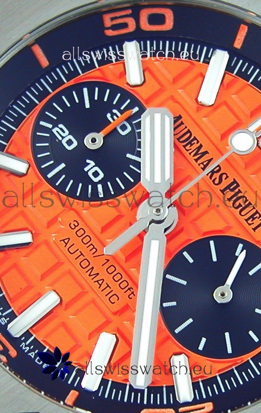 IMG_9085 Audemars Piguet Royal Oak Offshore Diver Chronograph Quartz in Orange Replica 2