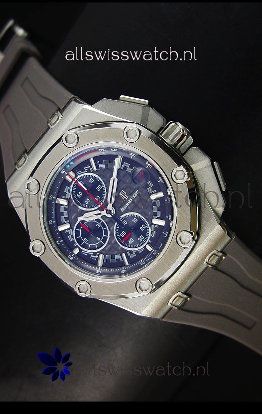 IMG_9085 Audemars Piguet Royal Oak Offshore Michael Schumacher Quartz Movement in Grey Replica 2