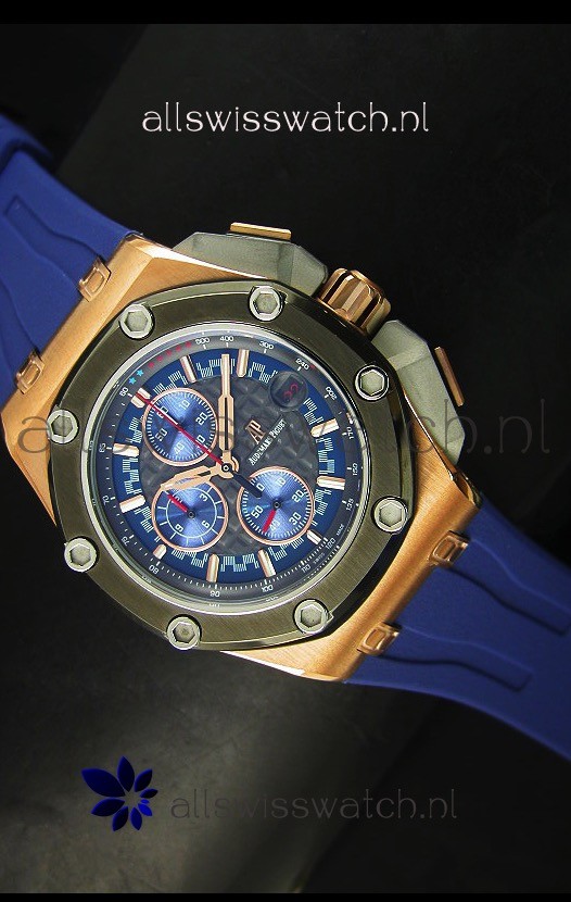 Audemars Piguet Royal Oak Offshore Michael Schumacher Rose Gold Ceramic Bezel Replica 2