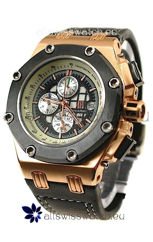 IMG_9085 Audemars Piguet Royal Oak Offshore Rubens Barrichello Gold Replica 2