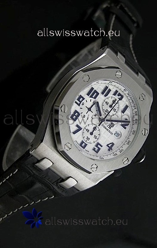 IMG_9085 Audemars Piguet Royal Oak in White Dial Replica 2