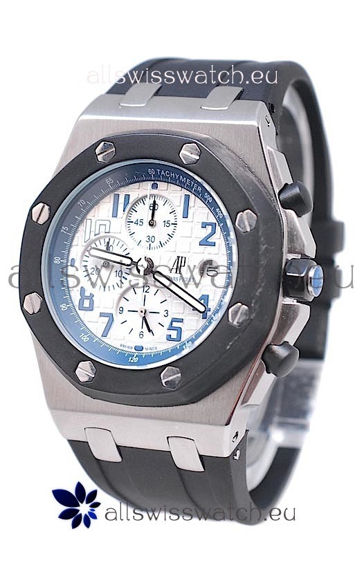 IMG_9085 Audemars Piguet Royal Oak Offshore in Off White Dial Replica 2
