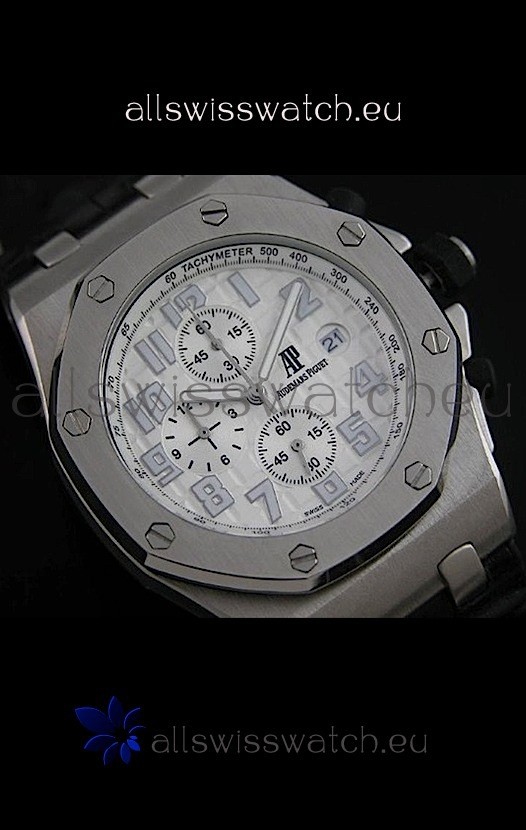 IMG_9085 Audemars Piguet Royal Oak in White Dial Replica 2