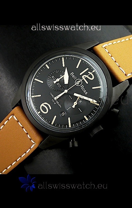 IMG_9085 Bell and Ross BR126 Vintage Quartz in PVD Casing Replica 2