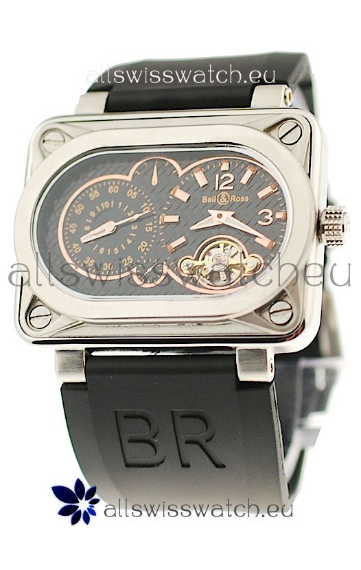 IMG_9085 Bell and Ross BR Minuteur Tourbillon PVD in Rose Gold Markers Replica 2