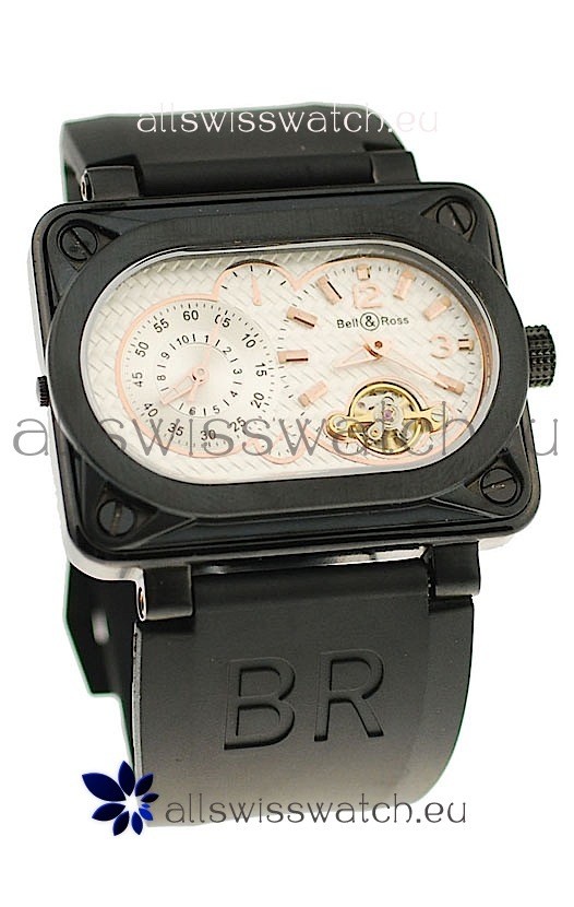 IMG_9085 Bell and Ross BR Minuteur Tourbillon PVD in White Dial Replica 2