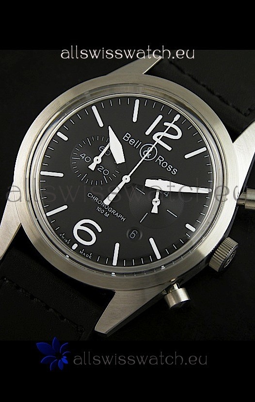 IMG_9085 Bell and Ross BR126 Vintage Quartz in Steel Case Replica 2