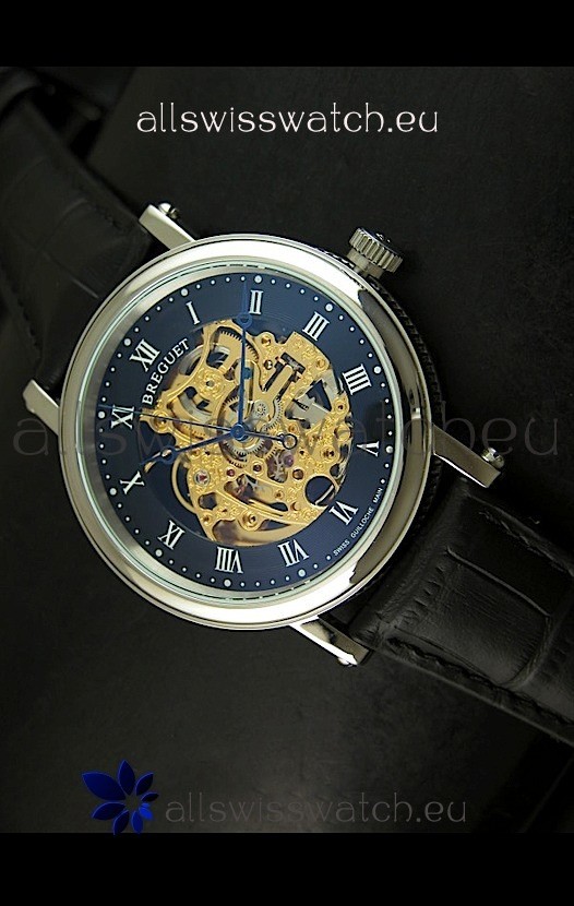 IMG_9085 Breguet Classique Automatic in Gold Skeleton Dial - Arabic Hour Numerals Replica 2