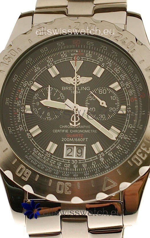 IMG_9085 Breitling Chronograph Chronometre in Black Dial Replica 2