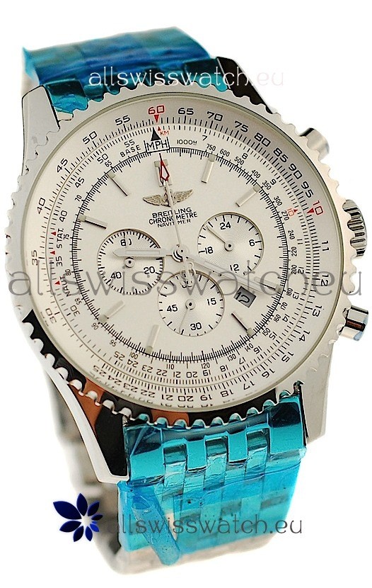IMG_9085 Breitling Navitimer Chronometre in White Dial Replica 2