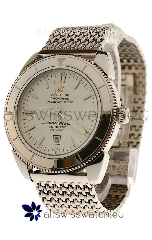 IMG_9085 Breitling Chronometre Automatic in White Dial Replica 2