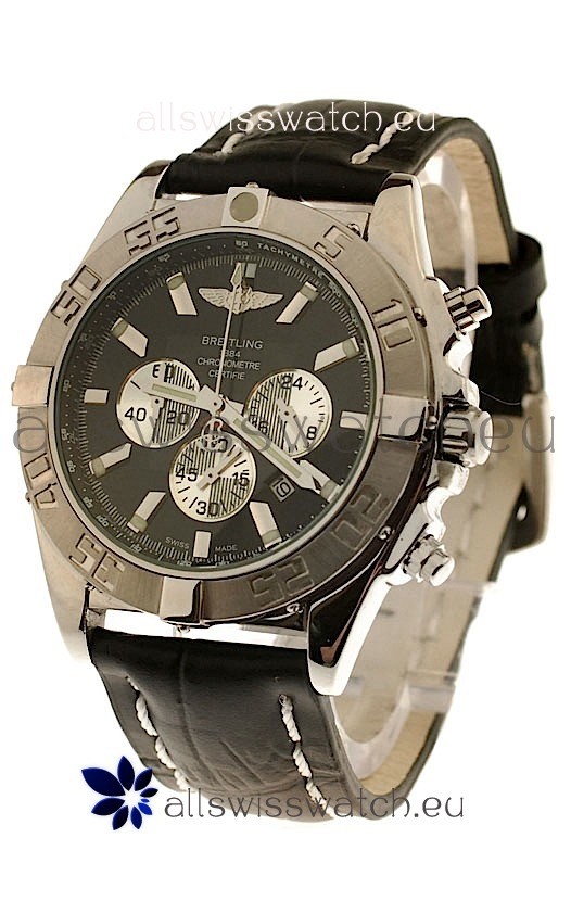IMG_9085 Breitling 1884 Chronometre Japanese in Black Dial Replica 2