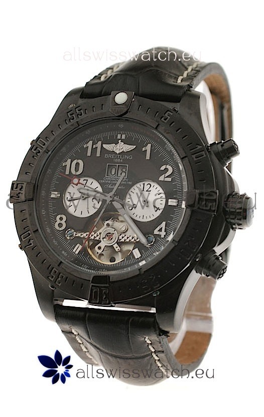 IMG_9085 Breitling Chronometre Tourbillon in Black Dial Replica 2
