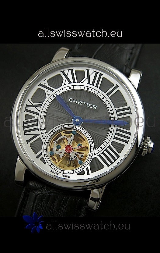 IMG_9085 Cartier Ronde de Tourbillon in Black Dial Replica 2