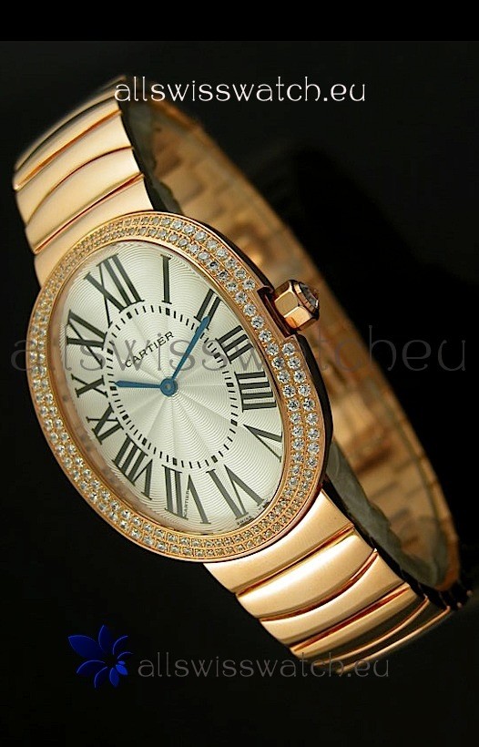 IMG_9085 Cartier Baignoire in Yellow Gold/Diamonds Bezel Replica 2