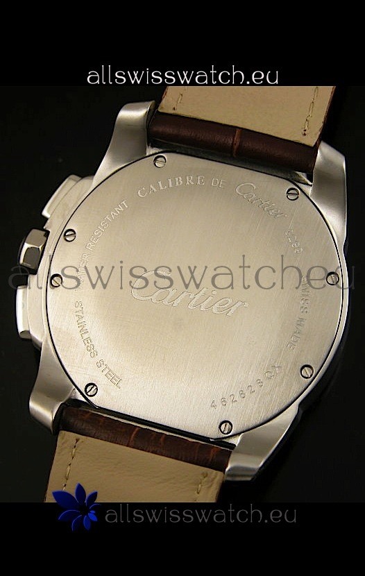 IMG_9085 Calibre De Cartier Chronograph in Steel Replica 2