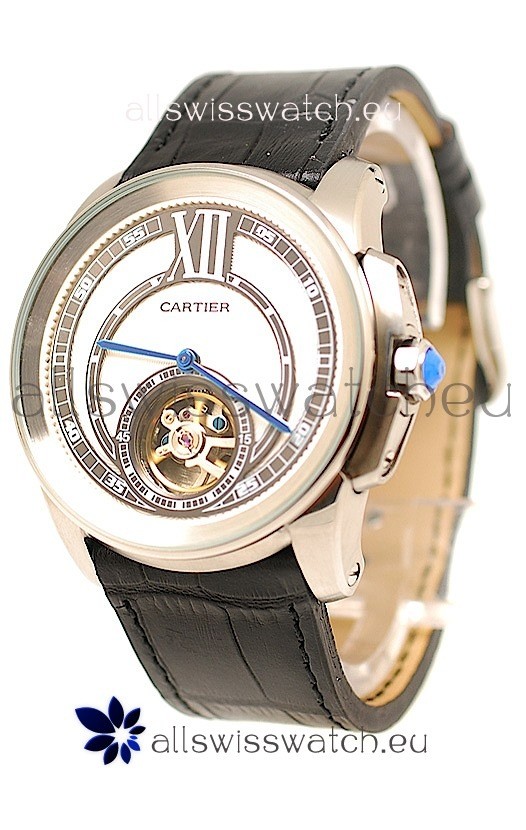 IMG_9085 Calibre de Cartier Flying Tourbillon Steel Replica 2