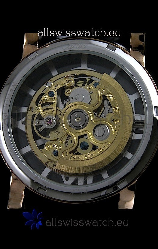 IMG_9085 Cartier Ronde de in Skelton Gold Dial Replica 2