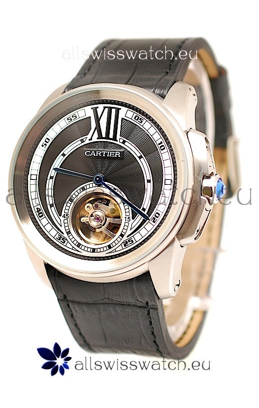 IMG_9085 Calibre de Cartier Flying Tourbillon Steel Replica 2