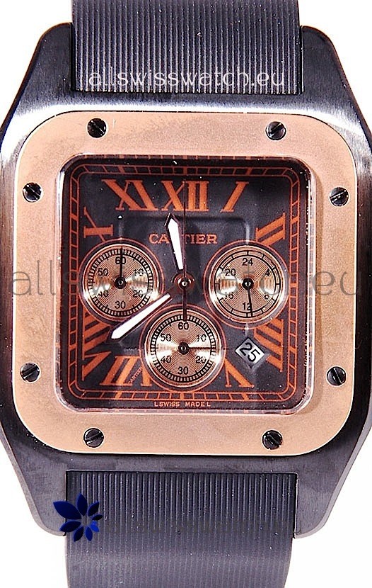 IMG_9085 Cartier Santos 100 Carbon Chrono Replica 2