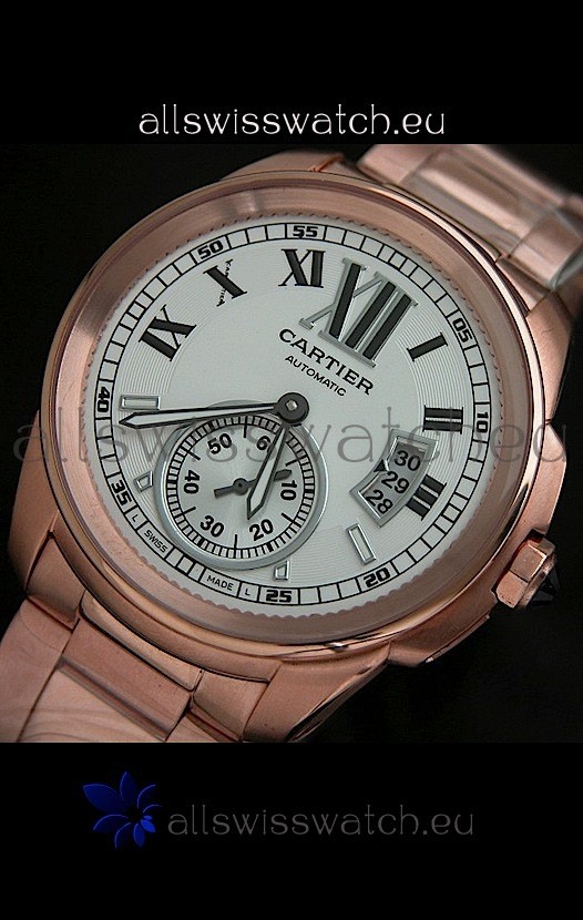 IMG_9085 Calibre De Cartier Automatic in Rose Gold Replica 2