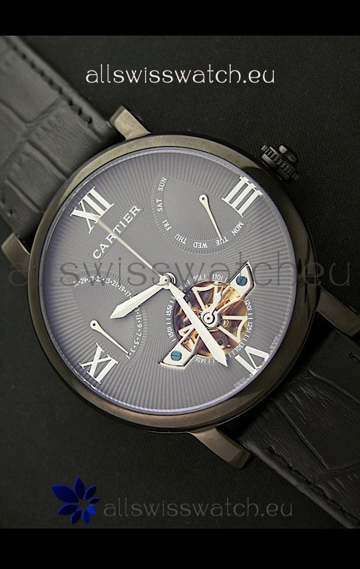IMG_9085 Cartier Calibre de Tourbillon PVD in Grey Dial Replica 2