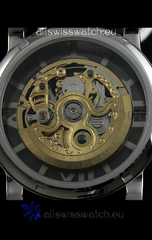 IMG_9085 Cartier Ronde de in Skelton Grey & Gold Dial Replica 2