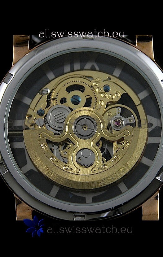 IMG_9085 Cartier Ronde de in Skelton Gold Dial Replica 2