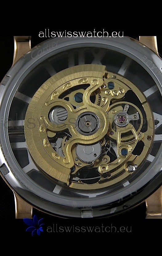 IMG_9085 Cartier Ronde de in Skeleton Yellow Gold Dial Replica 2
