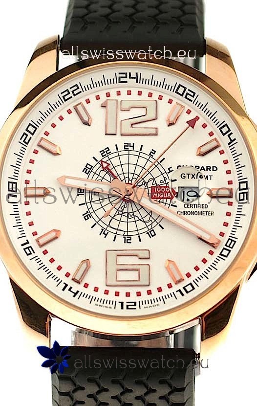 IMG_9085 Chopard 1000 Miglia GT XL GMT Gold in White Dial Replica 2