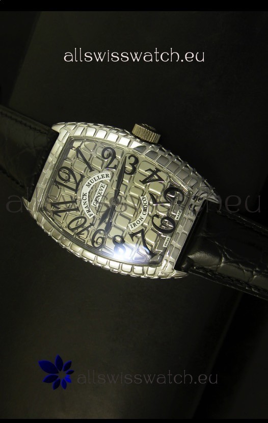 IMG_9085 Franck Muller Casablanca Iron Croco in Steel Case Replica 2