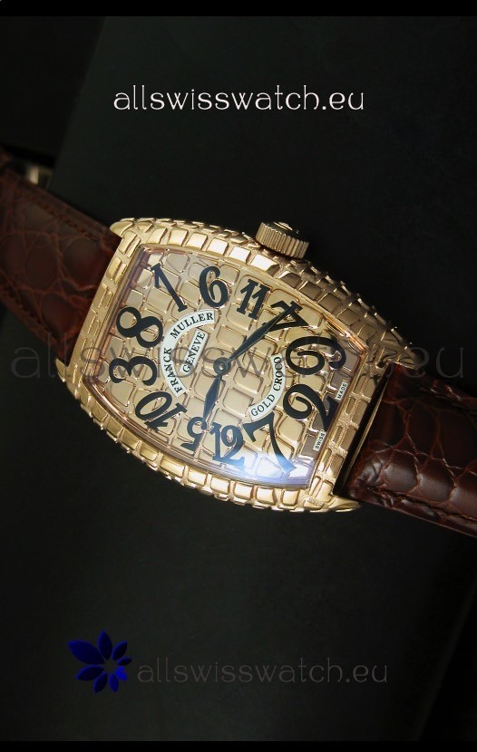 IMG_9085 Franck Muller Casablanca Gold Croco in Gold Case Replica 2