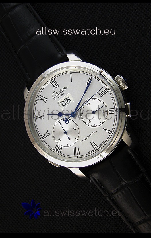 IMG_9085 Glashuette Dual Sub Dial in White Dial Replica 2