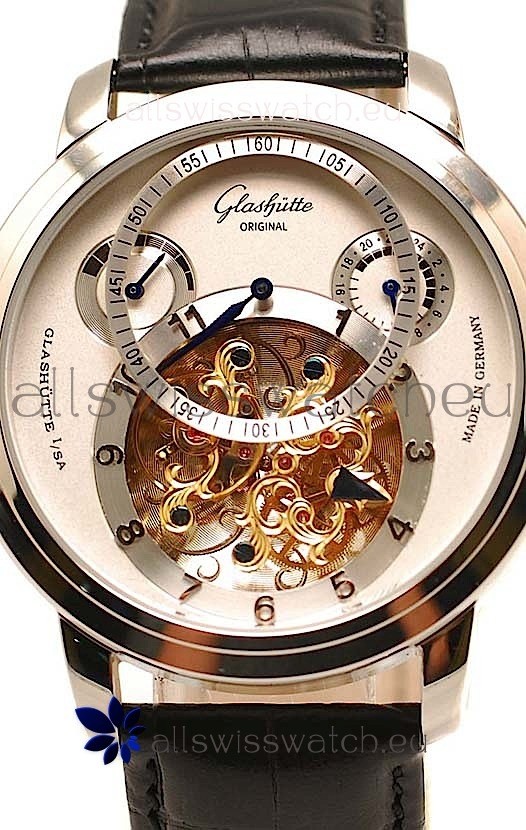 IMG_9085 Glashutte Panaomatic Regulator Tourbillon Steel Replica 2