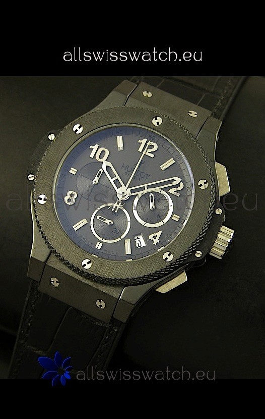 Hublot Big Bang Black Ceramic Case in Quartz Movement Replica 2