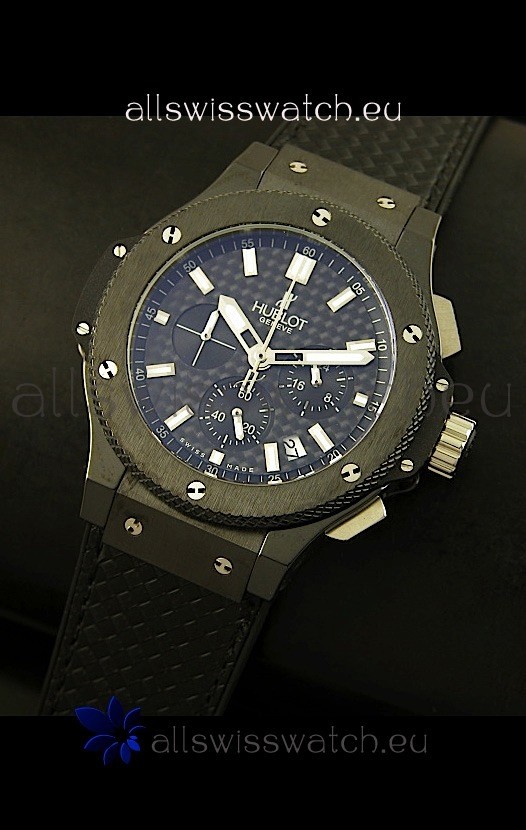 IMG_9085 Hublot Big Bang Black Ceramic Case in Quartz Movement Replica 2