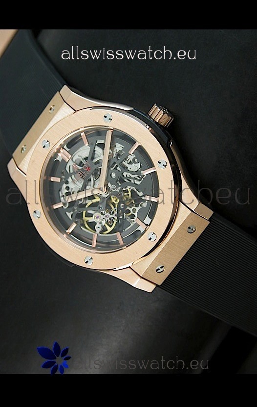 IMG_9085 Hublot Classic Fusion in Pink Gold Casing Replica 2