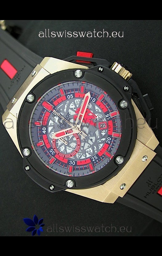 IMG_9085 Hublot Big Bang King Power Manchester United Japanese Rose Gold Replica 2