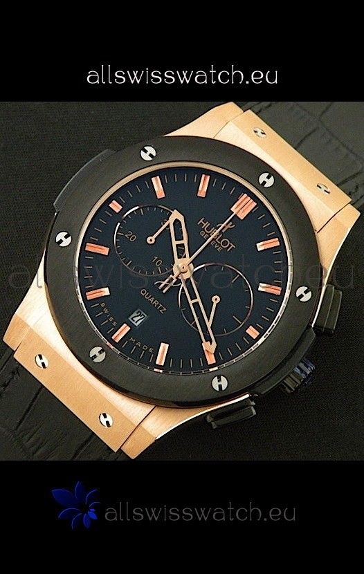 IMG_9085 Hublot Big Bang Classic Fusion Chrono Quartz with Ceramic Bezel Replica 2