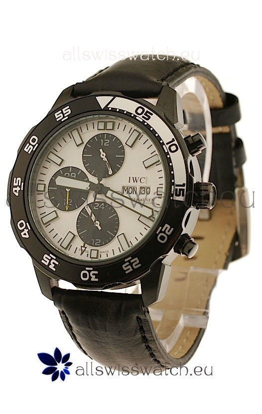 IMG_9085 IWC Aquatimer Chronograph PVD in White Dial Replica 2