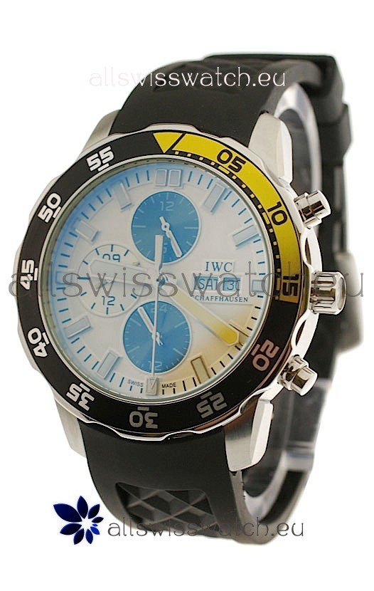IMG_9085 IWC Aquatimer Chronograph PVD in Black/Yellow Bezel Replica 2