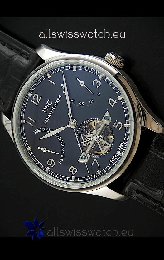 IWC Portuguese FA Jones in Black Dial with Tourbillon Replica 2